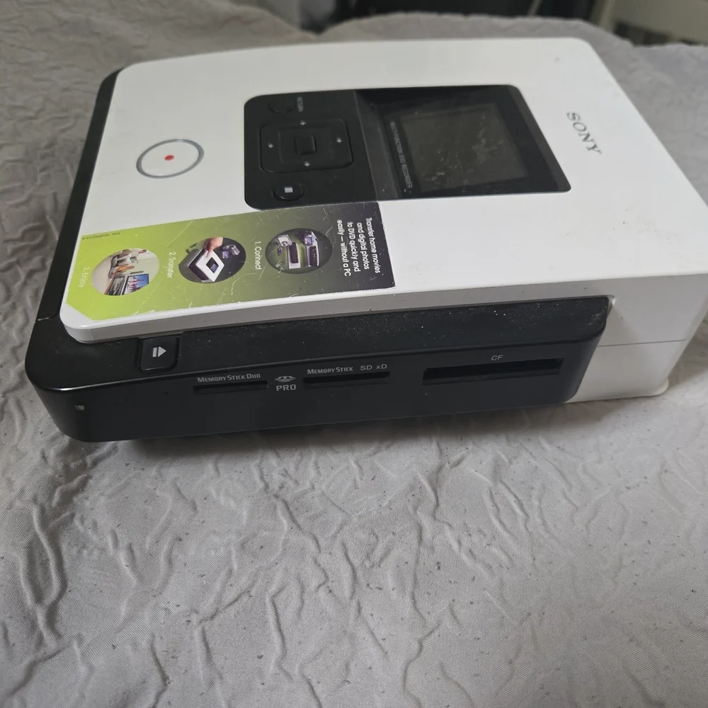 Sony White and Black Multi-Function Disc Recorder 288 No Cable.